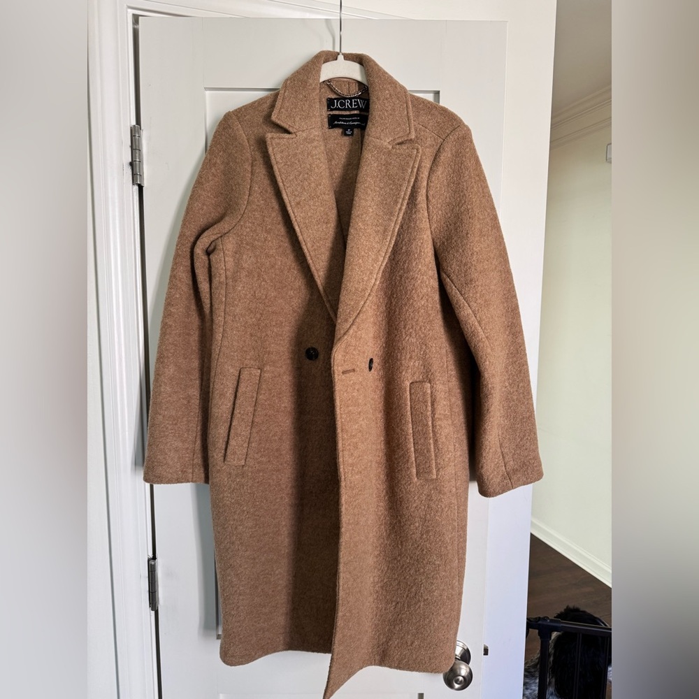 J. Crew Daphne Topcoat Italian Boiled Wool